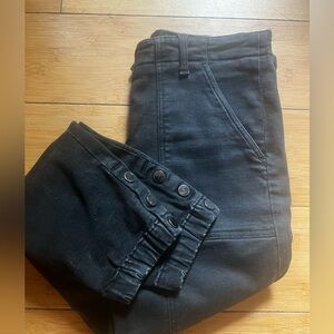 Veronica Beard | Women’s Field Cargo Pant Black Jogger Ankle Snap Jeans Casual 4